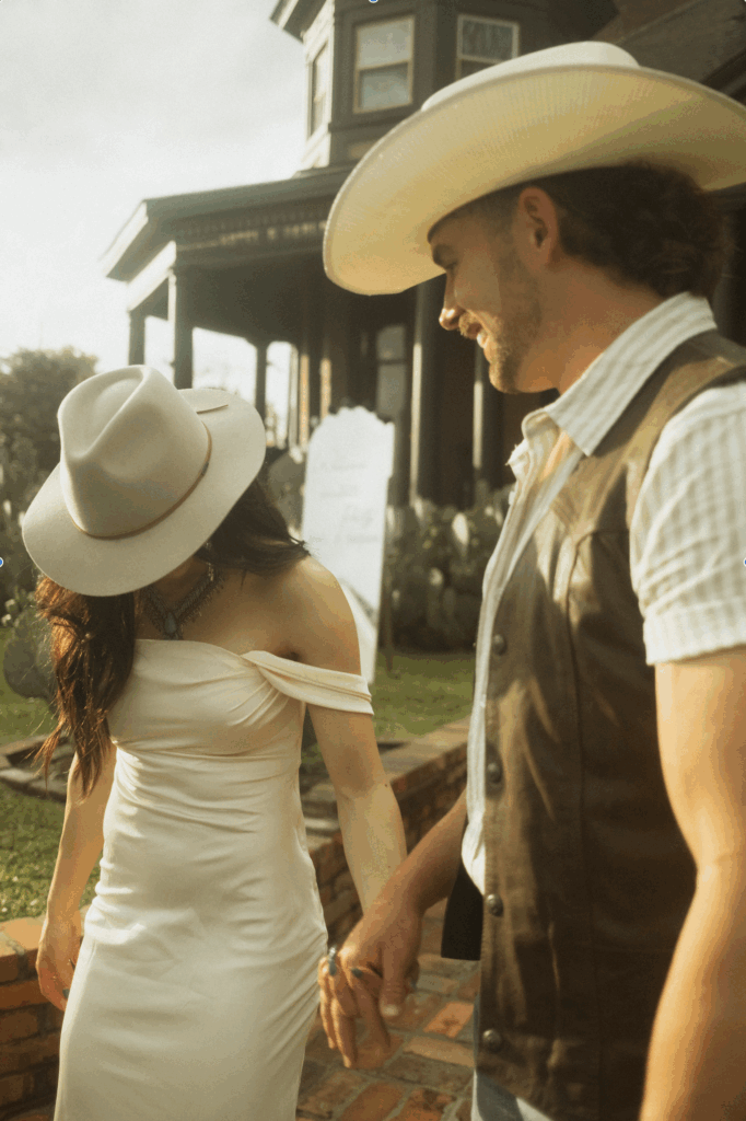 Engagement and couples photography in Nashville. Couple looking at each other during their engagement party